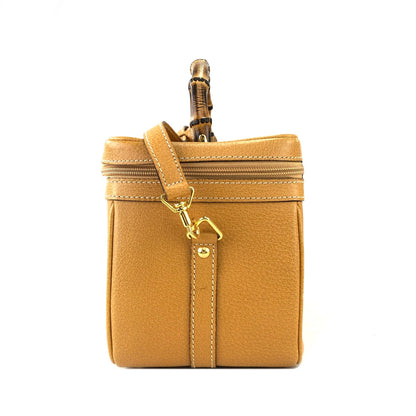 GUCCI Bamboo Shoulder bag Vanity bag Camel Vintage Old GUCCI 2gddxc