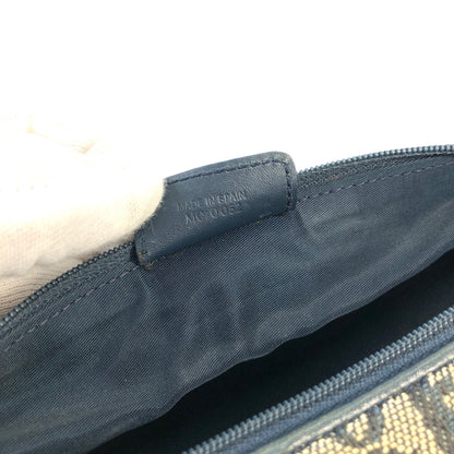 Christian Dior Trotter Oblique 提花鏈條迷你肩背包 海軍藍 復古 舊款 2xadkk