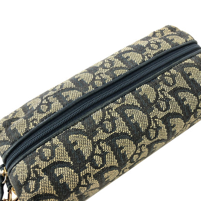 Christian Dior Trotter Oblique 提花鏈條迷你肩背包 海軍藍 復古 舊款 2xadkk