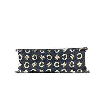 CELINE C-Macadam Club blason Handbag Denim Indigo Vintage Old Celine blason 2t3rbt