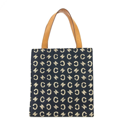 CELINE C-Macadam Club blason Handbag Denim Indigo Vintage Old Celine blason 2t3rbt
