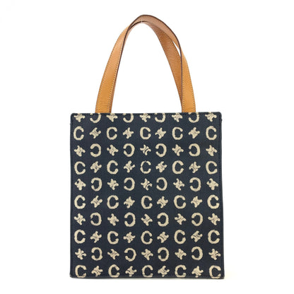 CELINE C-Macadam Club blason Handbag Denim Indigo Vintage Old Celine blason 2t3rbt