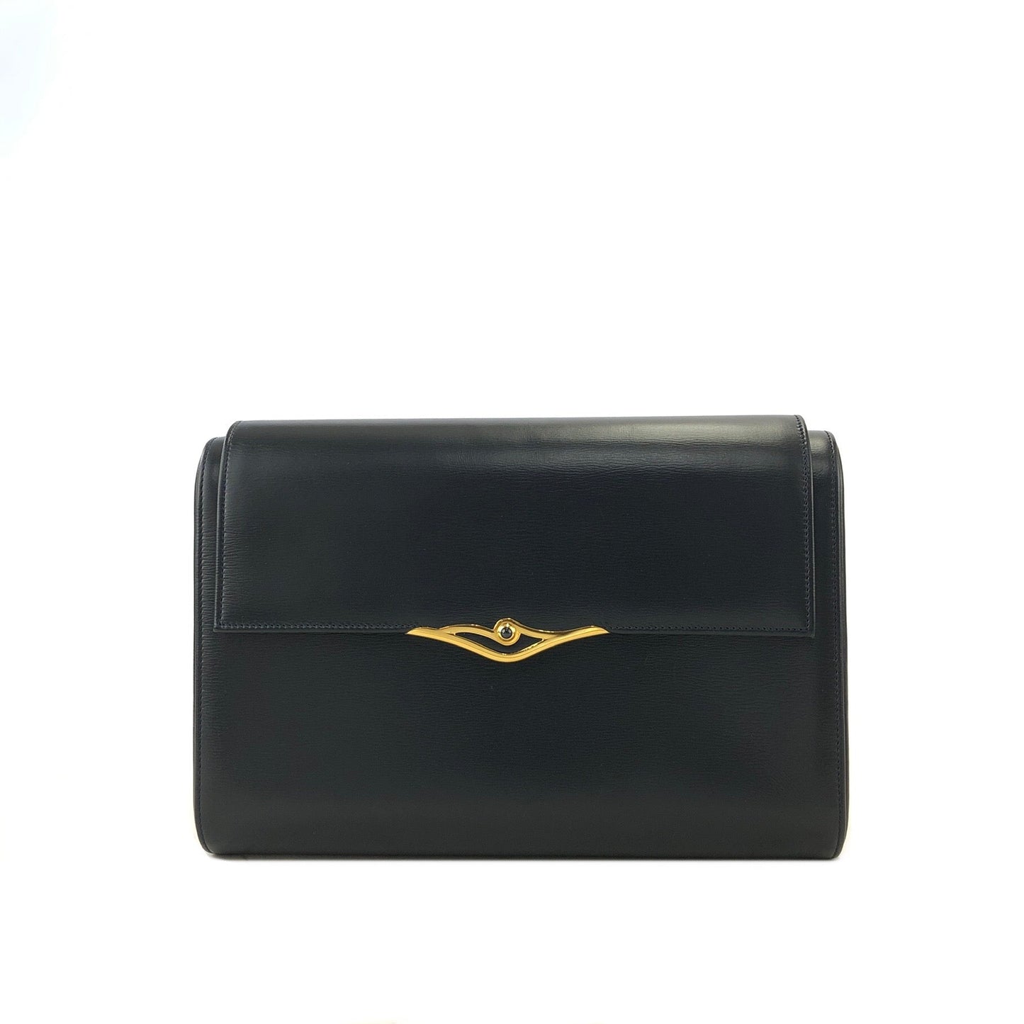 Cartier Sapphire Clutch Bag Navy Vintage nu45in