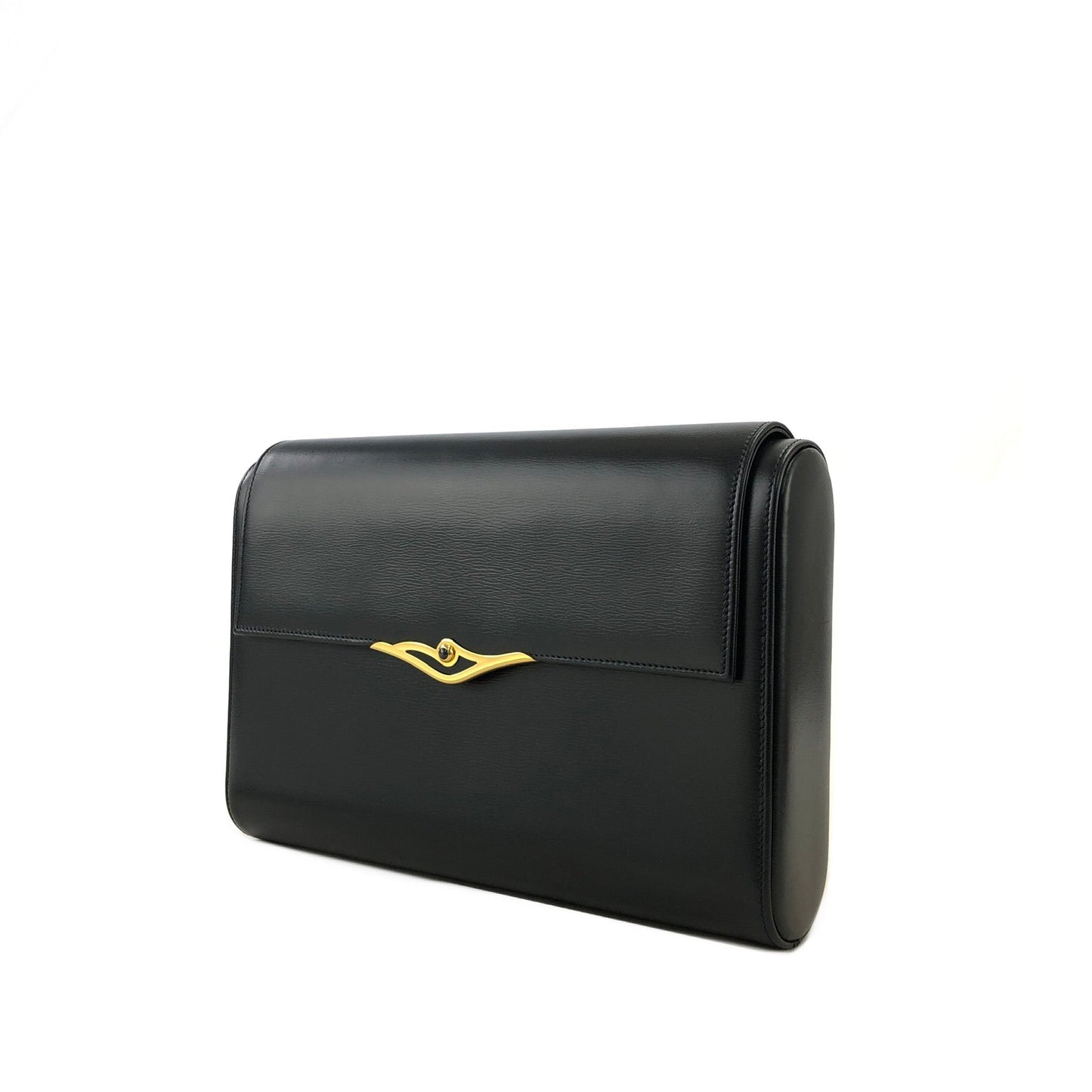 Cartier Sapphire Clutch Bag Navy Vintage nu45in