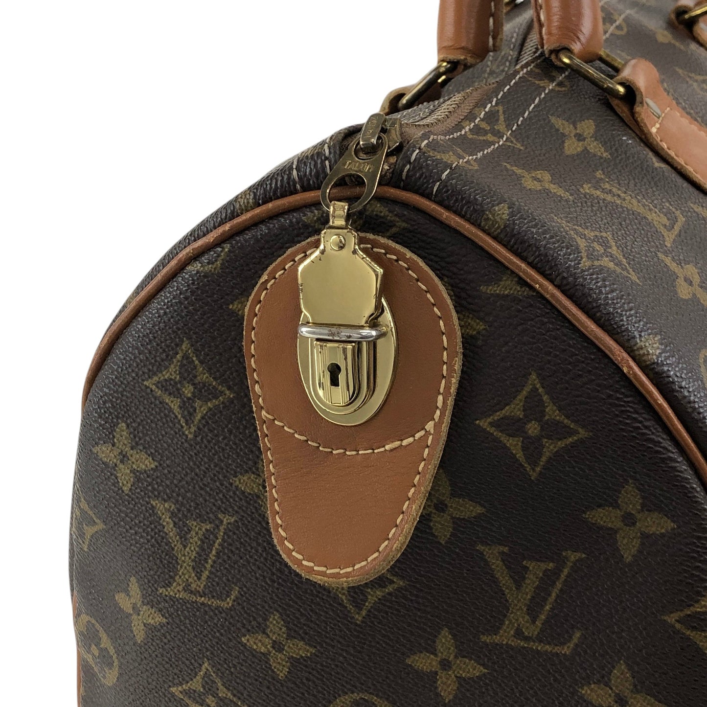LOUIS VUITTON Monogram Speedy35 Handbag Boston bag Brown Vintage M41526 y3e6fb