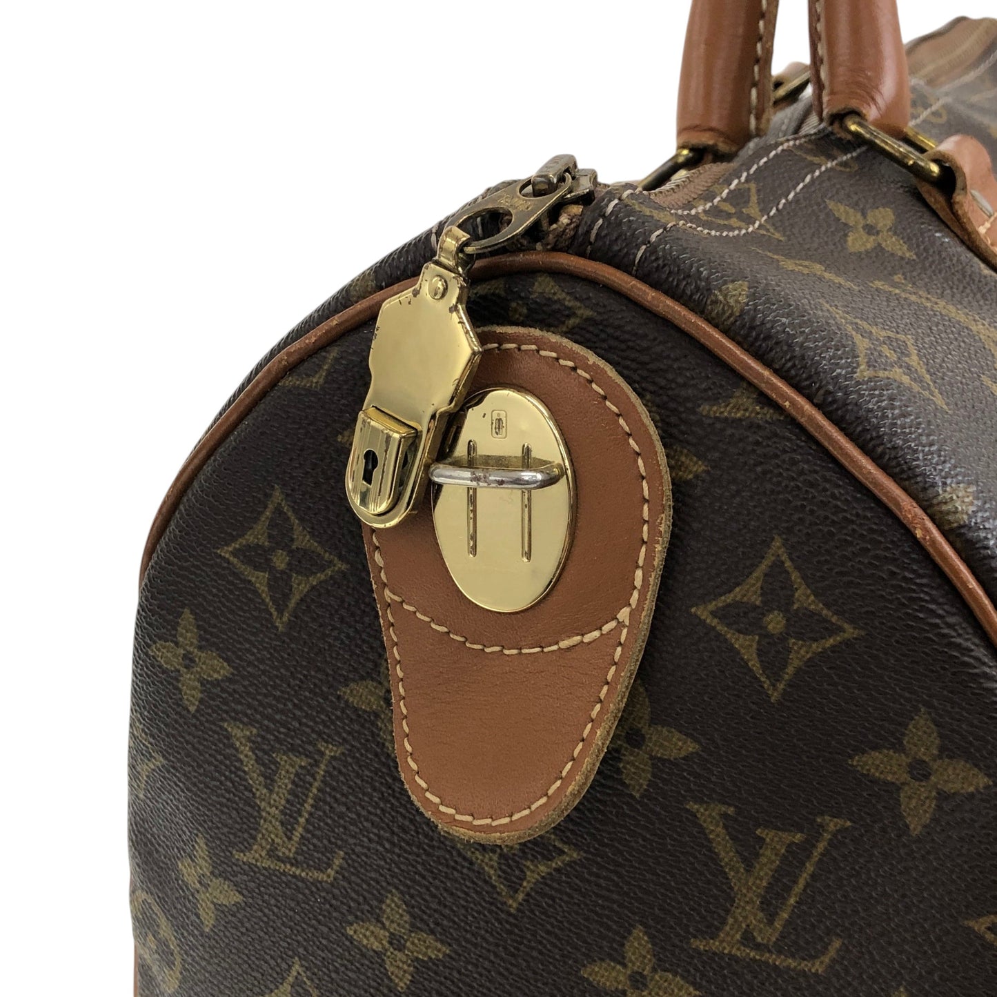 LOUIS VUITTON Monogram Speedy35 Handbag Boston bag Brown Vintage M41526 y3e6fb