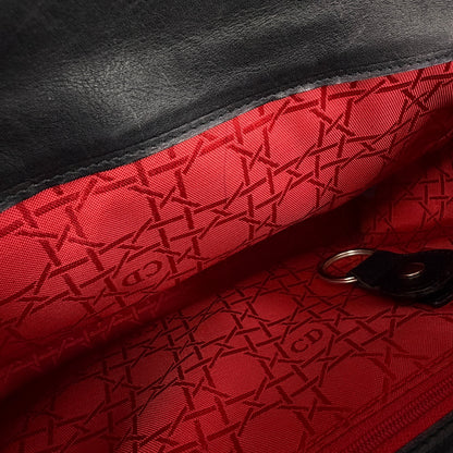 Christian Dior CD Logo Handbag Black Vintage hfa4nr