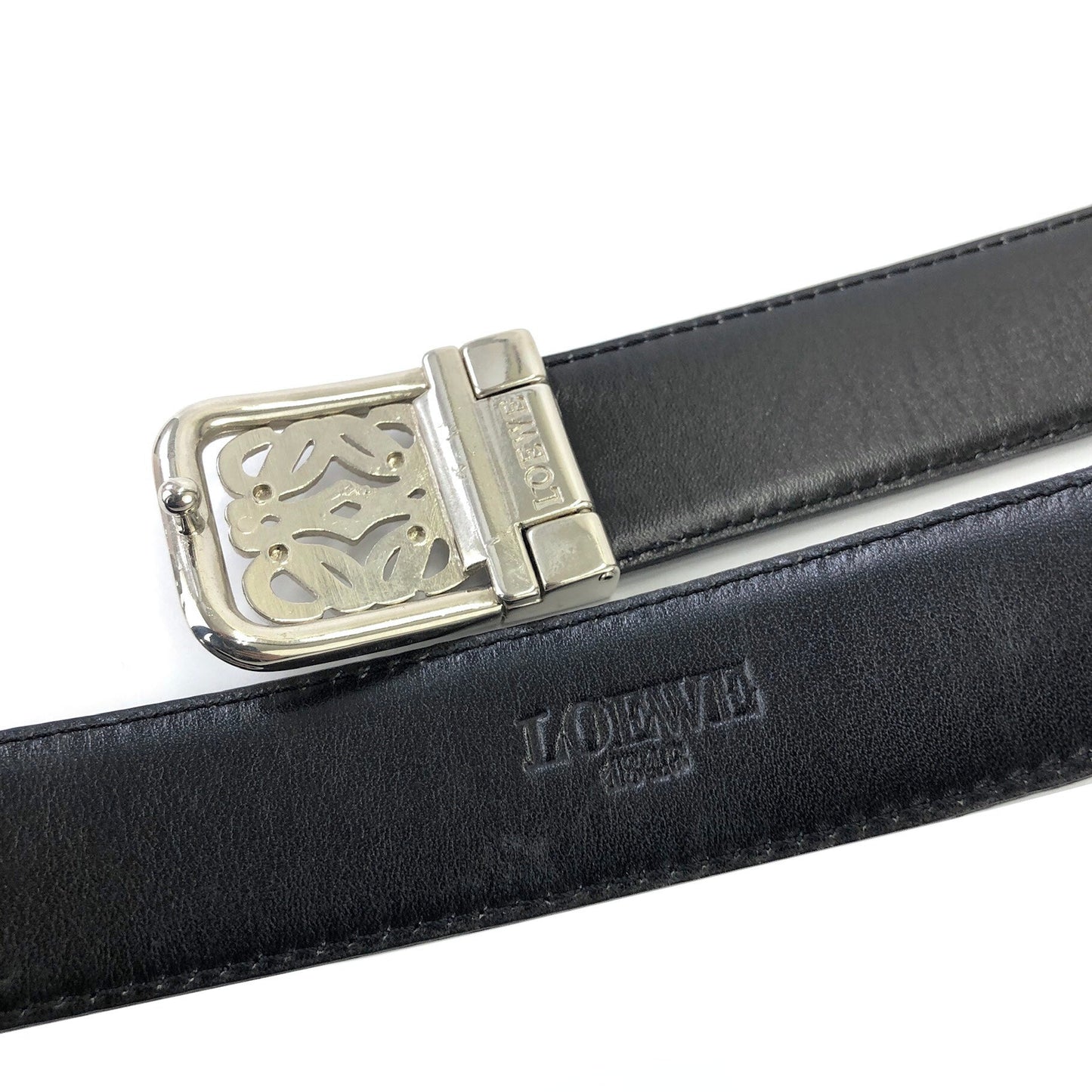 LOEWE Anagram Belt Black Vintage Old saz7ds