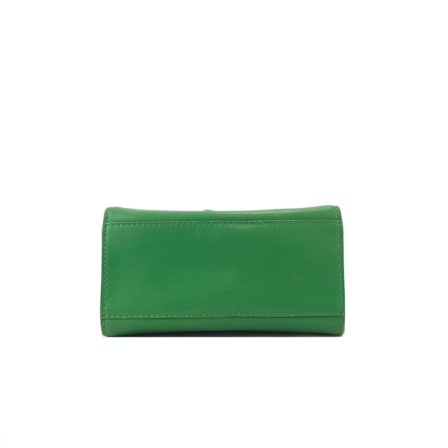 CELINE Leather Two-way Small Crossbody Shoulder bag Handbeg Green Vintage Old Celine 4fi3vb