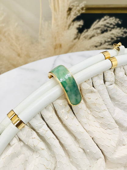 GUCCI Lizard Clasp White Shoulder Bag Vintage Old avni3e