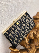 Load image into Gallery viewer, Christian Dior Trotter Jacquard Clasp Clutch bag Navy Vintage Old tybxpy
