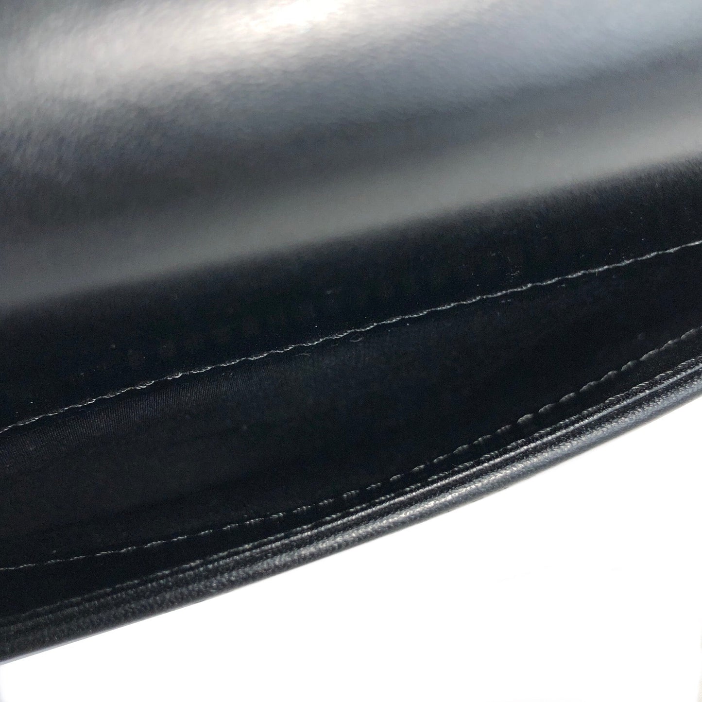 GIVENCHY Logo Leather Handbag Shoulder bag Black Vintage Old wehxfj