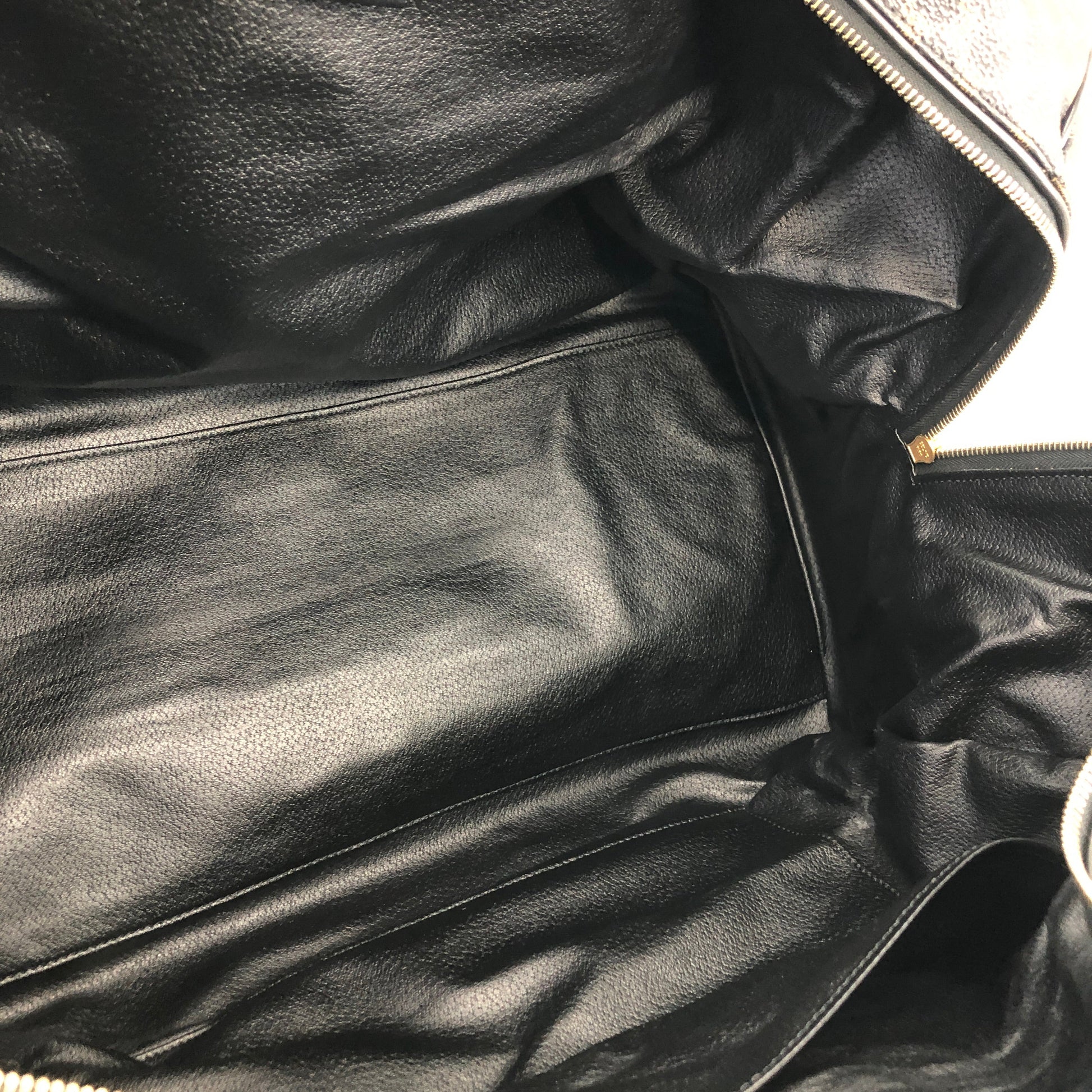 Black Celine Striped Solo Pouch Clutch Bag