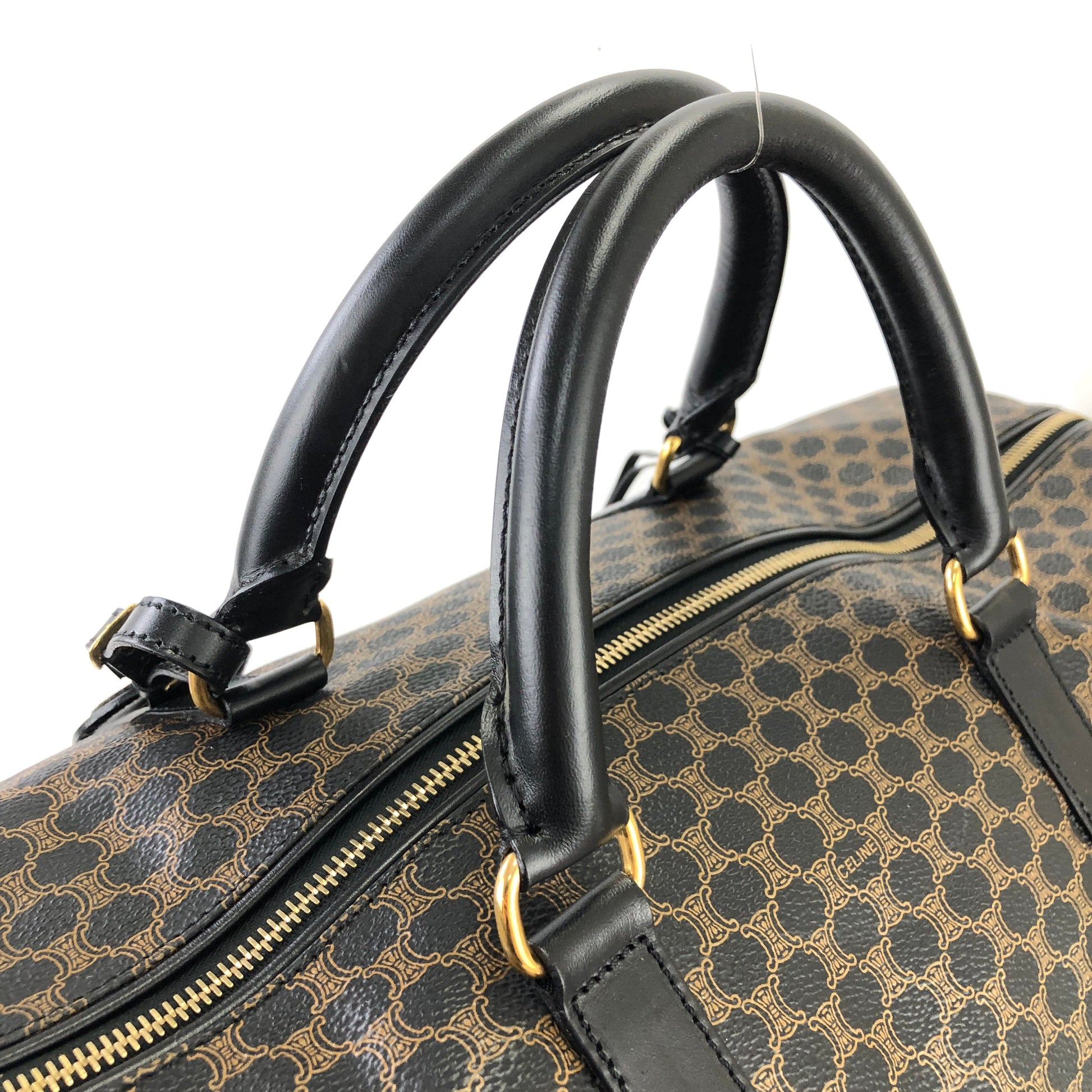 CELINE Travel bag Duffle bag Boston Duffel bag Macadam PVC M12 Brown W –  Japan second hand luxury bags online supplier Arigatou Share Japan