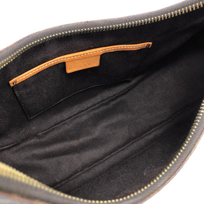 CELINE Macadam Handbag Shoulder Bag Hobobag Brown AVA Old Celine Vintage j3grwx