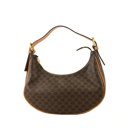 CELINE Macadam Handbag Shoulder Bag Hobobag Brown AVA Old Celine Vintage j3grwx