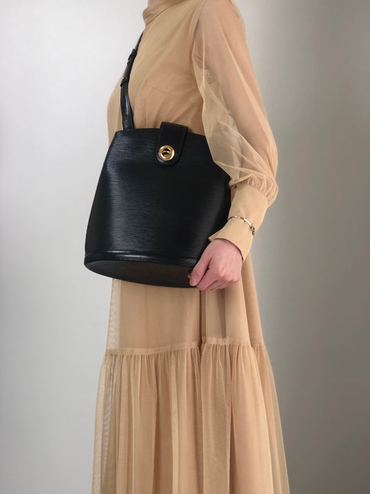 LOUIS VUITTON Epi Shoulder bag Black M52252 Vintage hcpiyg