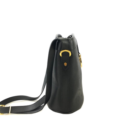 Christian Dior Logo Pattern Bucket Shoulder bag Black Vintage Old y42cbj