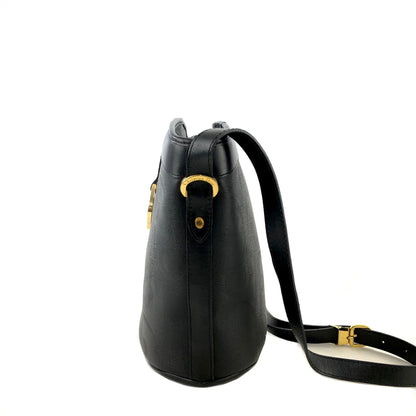 Christian Dior Logo Pattern Bucket Shoulder bag Black Vintage Old y42cbj