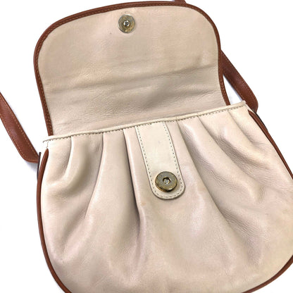 CELINE Blason 褶皺單肩包 象牙色 復古 舊款 CELINE vatnr3