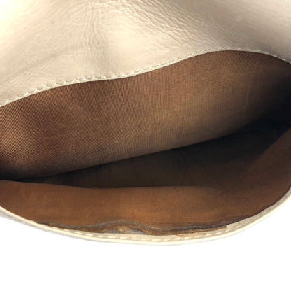 CELINE Blason 褶皺單肩包 象牙色 復古 舊款 CELINE vatnr3