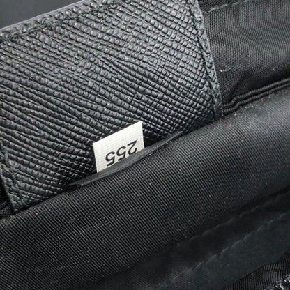 PRADA Triangle Logo Nylon Shoulder Bag Black Vintage Old sv54k4