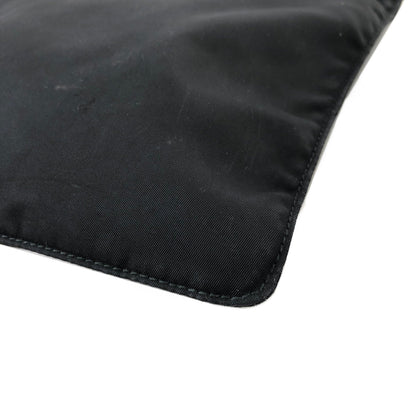 PRADA Triangle Logo Nylon Shoulder Bag Black Vintage Old sv54k4