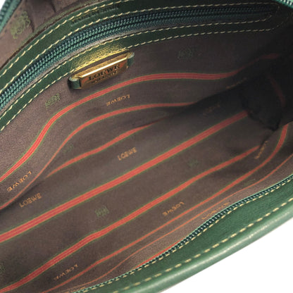 LOEWE Velazquez Clutch bag Green Vintage Old 6kxby7