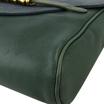 LOEWE Velazquez Clutch bag Green Vintage Old 6kxby7