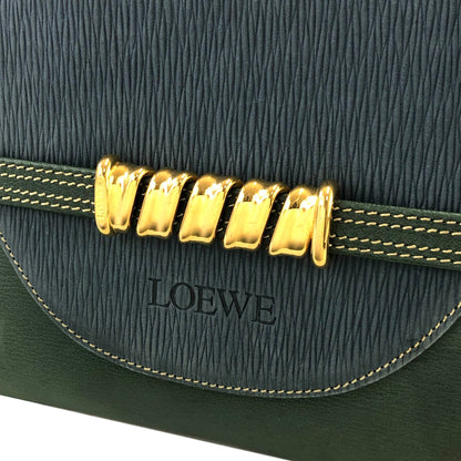 LOEWE Velazquez Clutch bag Green Vintage Old 6kxby7
