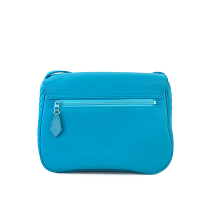 Yves Saint Laurent YSL logo Nylon Crossbody Shoulder bag Blue Vintage Old 5nphhk