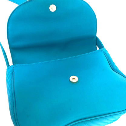 Yves Saint Laurent YSL logo Nylon Crossbody Shoulder bag Blue Vintage Old 5nphhk