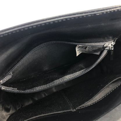 GIVENCHY Logo Leather Box Handbag Black Vintage Old ygk2yx