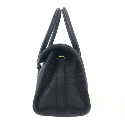 LOEWE Alamo 28 Anagram Turn lock Two-way Handbag Shoulderbag Black Vintage Old 5nr64n