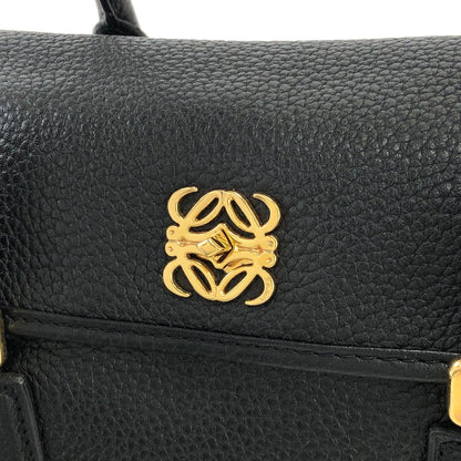 LOEWE Alamo 28 Anagram Turn lock Two-way Handbag Shoulderbag Black Vintage Old 5nr64n