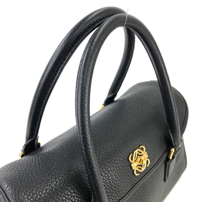 LOEWE Alamo 28 Anagram Turn lock Two-way Handbag Shoulderbag Black Vintage Old 5nr64n