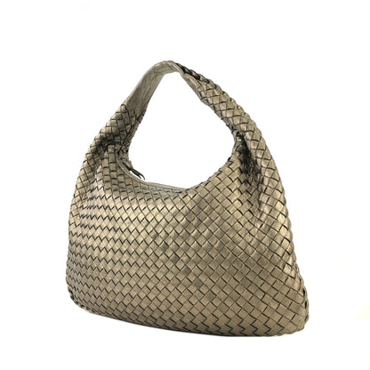 Bottega Veneta Intrecciato Leather Hobo bag Shoulder bag Metallic Gold VIntage whsy5u