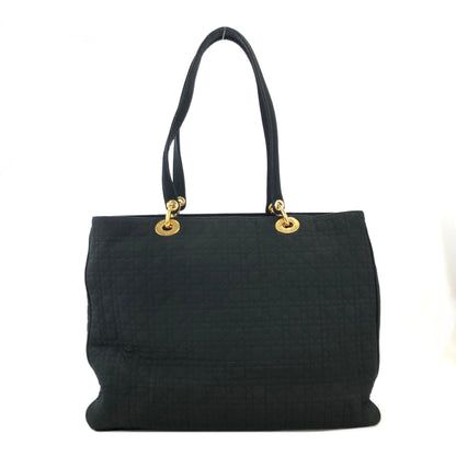 Christian Dior Cannage Charm Nylon Tote bag A4 Black Vintage Old rci6nh