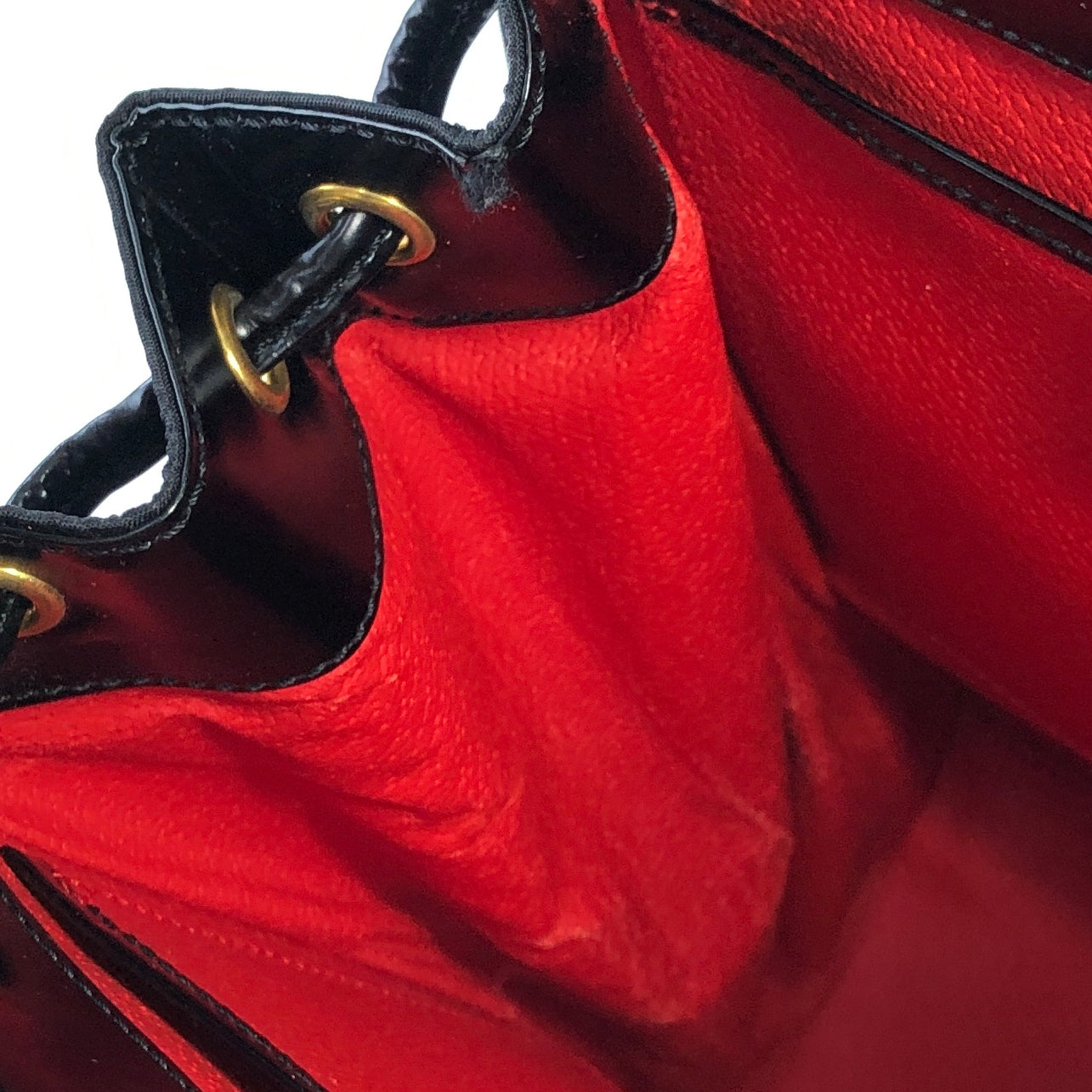 Patent leather backpack Louis Vuitton x Supreme Red in Patent