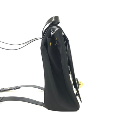 CELINE Starball Patent leather Backpack Black Vintage Old Celine 8m7gig