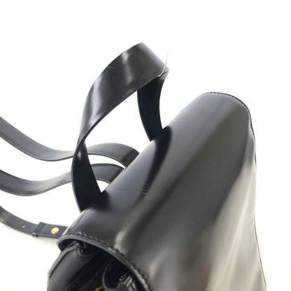 CELINE Starball Patent leather Backpack Black Vintage Old Celine 8m7gig