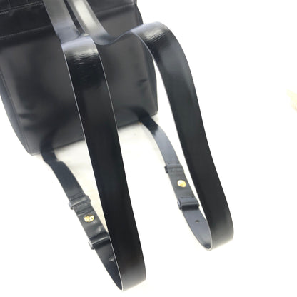 CELINE Starball Patent leather Backpack Black Vintage Old Celine 8m7gig