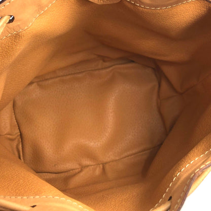 CELINE Macadam Drawstring Shoulder bag Brown Vintage Old Celine wy5exv