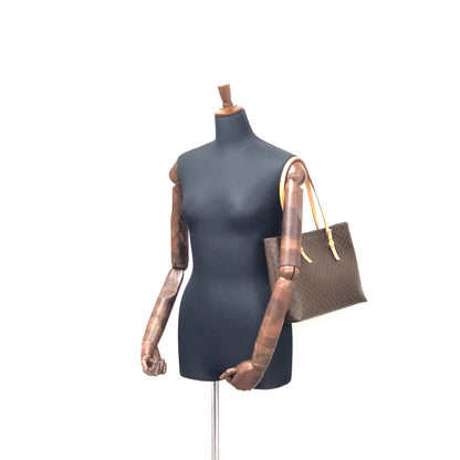 CELINE Macadam Tote bag A4 Brown Vintage Old rthxjm