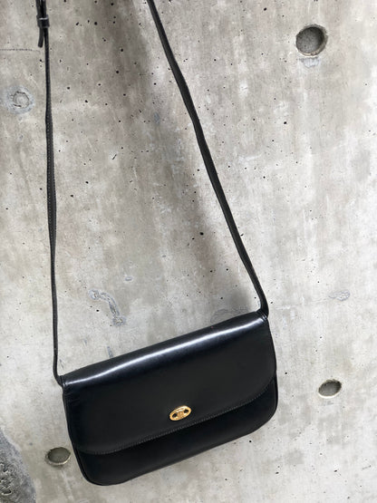 CELINE Blason Triomphe Shoulder Bag Black Old Celine Vintage dsacea