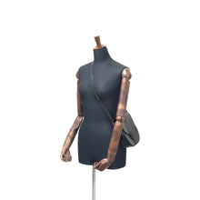 Load image into Gallery viewer, Yves Saint Laurent YSL logo Vertical stripes Crossbody Shoulder bag Black Vintage Old g48mf2
