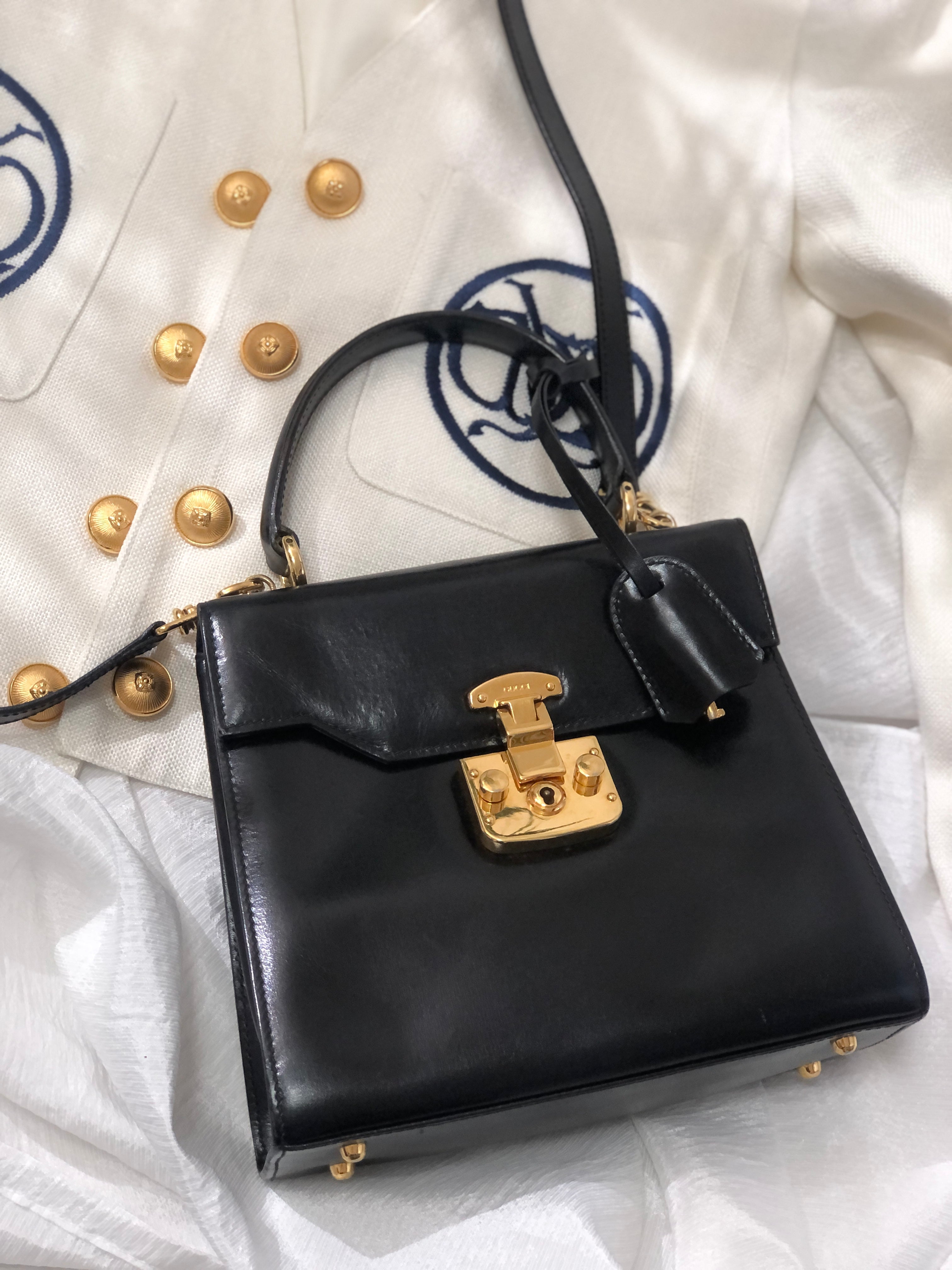 Vintage gucci hot sale kelly bag