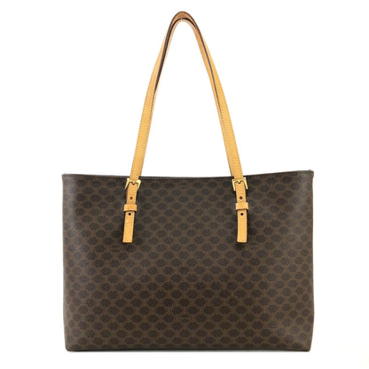 CELINE Macadam Tote bag A4 Brown Vintage Old rthxjm