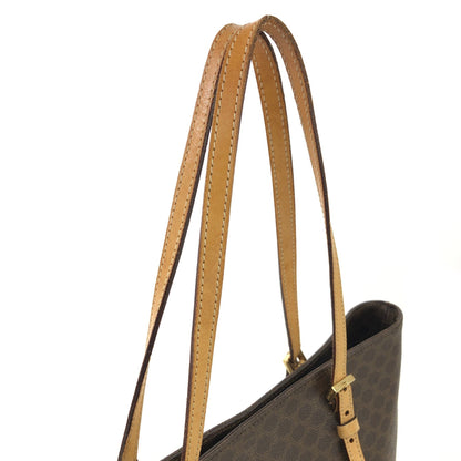 CELINE Macadam Tote bag A4 Brown Vintage Old rthxjm