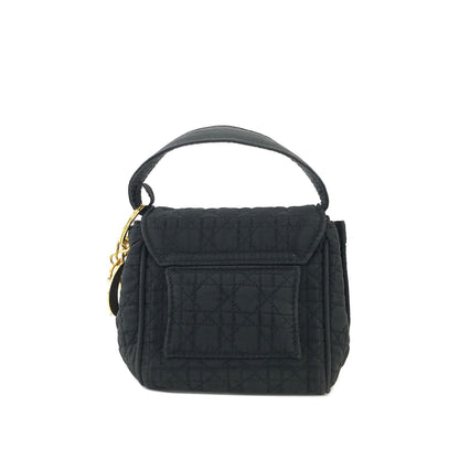 Christian Dior Cannage Charm 尼龍迷你手袋 黑色 復古 舊 kjas5s